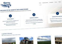 De homepage van Harrysfarm